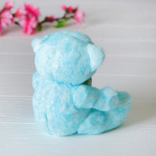 Мягкая игрушка «Медведь», с бантом, цвет голубой