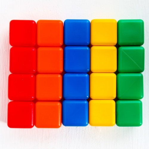 Набор цветных кубиков, 