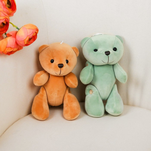 Мягкая игрушка «Медведь с пуговками», цвета МИКС
