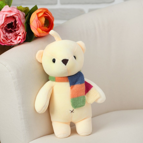 Мягкая игрушка «Медведь в шарфе»