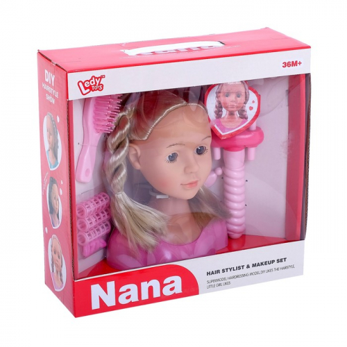 Кукла-манекен для создания причёсок «Нана» с аксессуарами