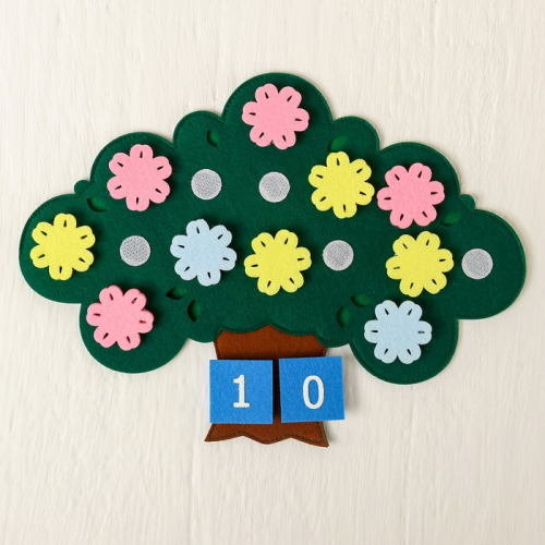 Развивающая игра «Дерево с цветочками»