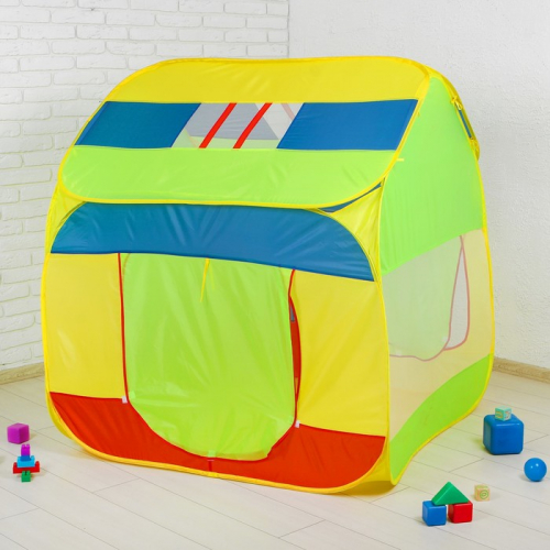 Палатка детская «Домик с окном», зелёный, 140 × 125 × 125 см