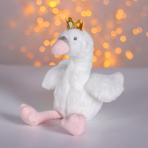 Мягкая игрушка «Лебедь с короной»