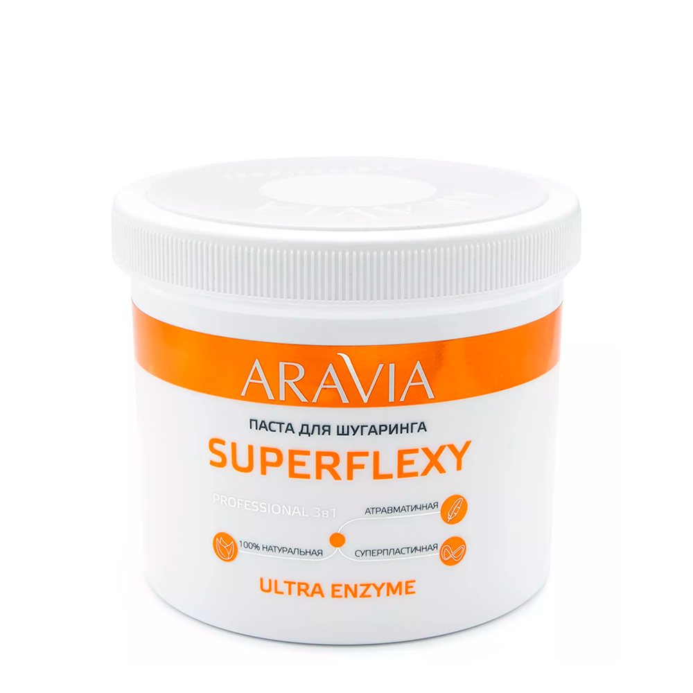 ARAVIA Паста для шугаринга Мягкая с ферментами / SUPERFLEXY Ultra Enzyme 750 г