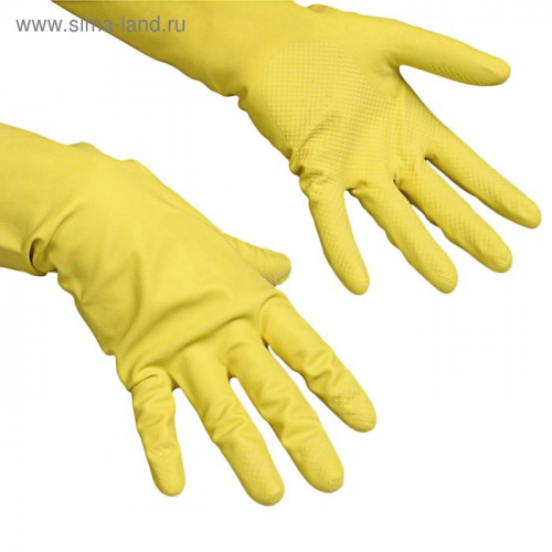 Перчатки Vilenda для профессиональной уборки, многоцелевые, размер S, цвет жёлтый