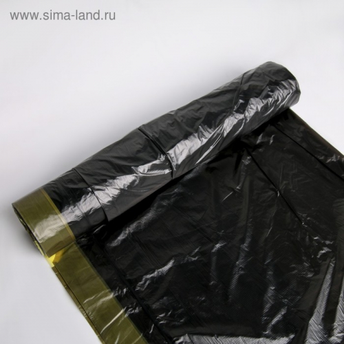 Пакеты для мусора с завязками 30 л (12 мкм) ПНД, 20 шт. в рулоне, цвет чёрный