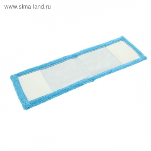 Насадка для плоской швабры 40×10 см, микрофибра, цвет голубой