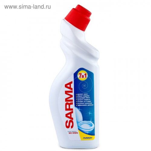 Средство чистящее для сантехники Sarma «Лимон», 750 мл