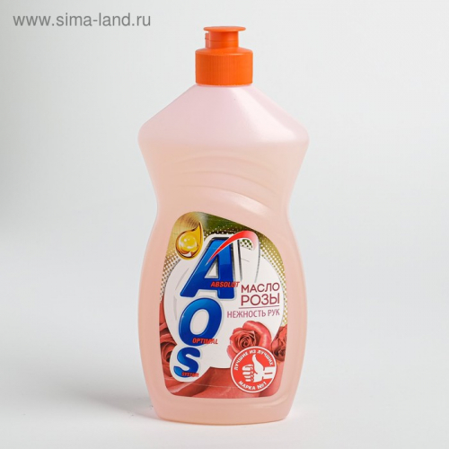 AOS 450мл Средство для мытья посуды Масло розы