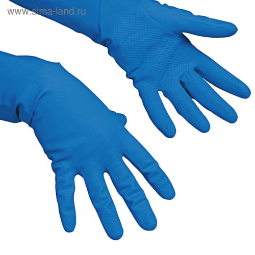 Перчатки Vilenda для профессиональной уборки, многоцелевые, размер М, цвет голубой