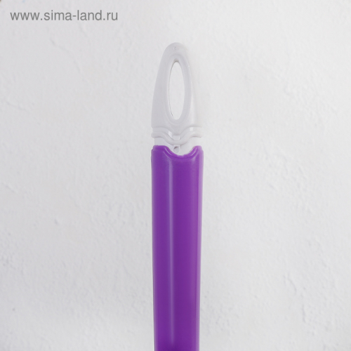 Швабра плоская, телескопическая нержавеющая ручка 80-115 см, микрофибра, цвет МИКС