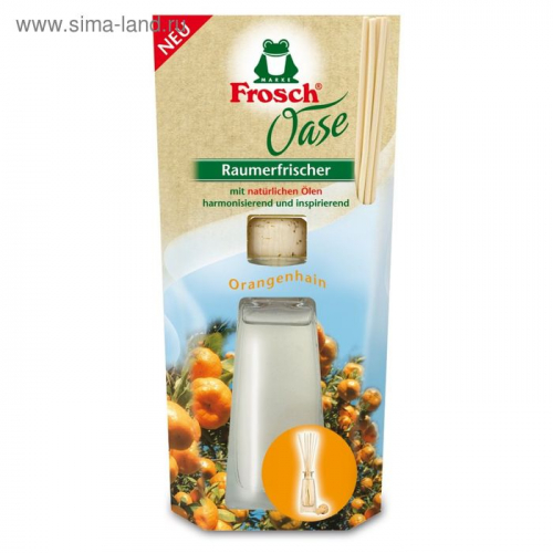 Освежитель воздуха Frosch «Апельсин», на основе масел, 90 мл
