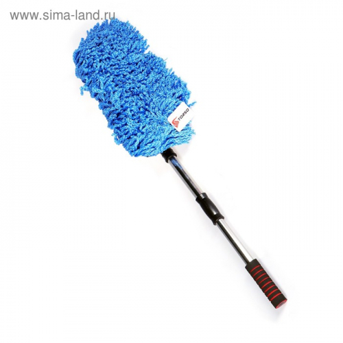 Щётка для удаления пыли TORSO TB-0072, 72 см, микрофибра, телескопическая ручка, синяя