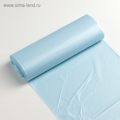 Пакеты для мусора ароматизированные «Арктическая свежесть», ПНД, 60 л, 15 шт, цвет светло-голубой