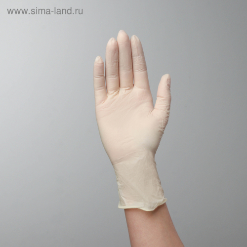 Перчатки Top Glove смотровые, нестерильные, латексные, неопудренные, размер S
