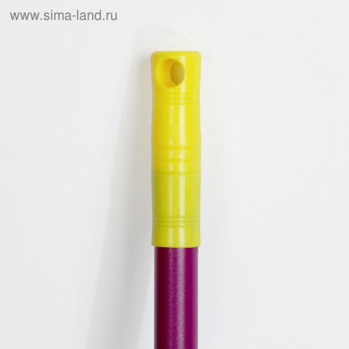 Швабра с отжимом, ручка 117 см, насадка микрофибра 80 г, цвет МИКС