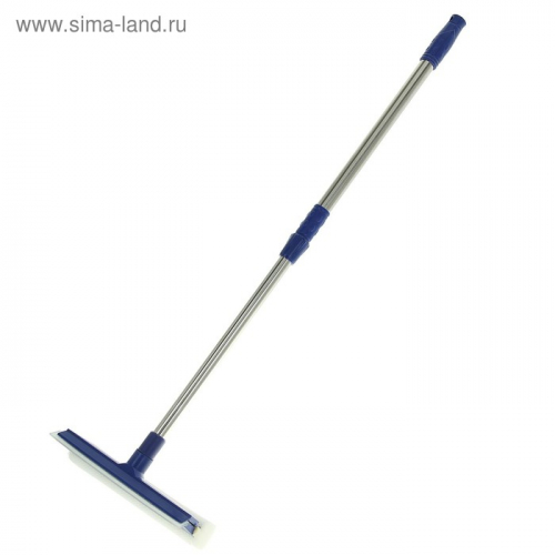 Окномойка, телескопическая ручка 48-80 см, цвет синий
