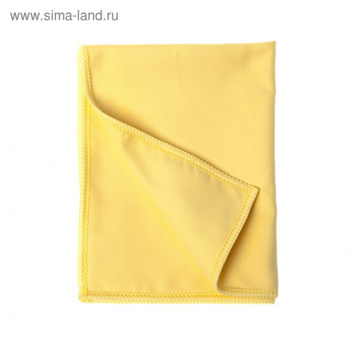 Салфетка для глянцевых поверхностей микроволоконная 30x40 см, 170 гр/м², жёлтая