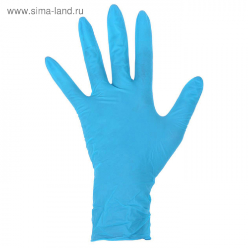 Перчатки латексные неопудренные, размер M, High Risk, 50 шт/уп, цвет голубой, цена за 1 шт.