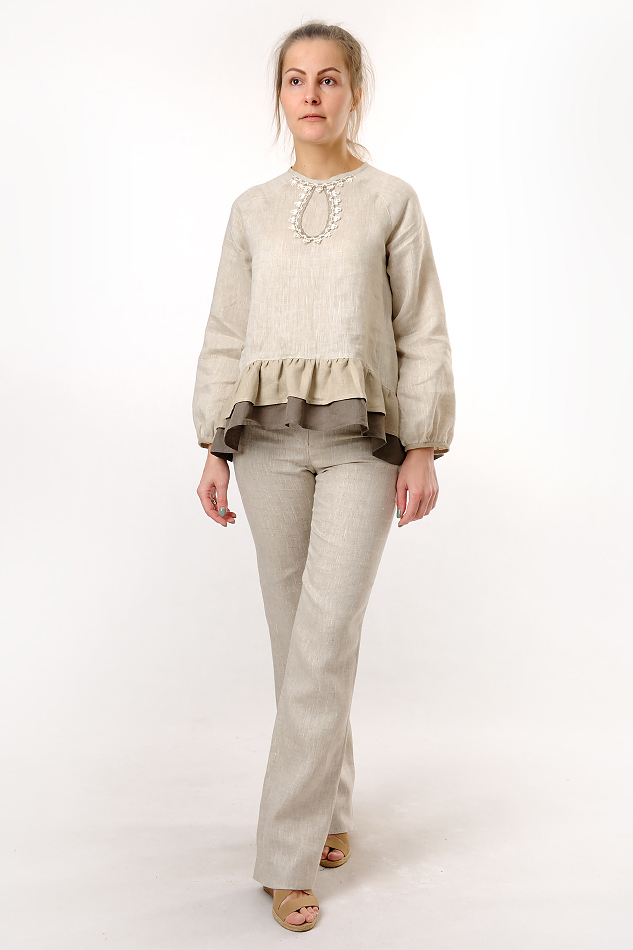 Блузка женская из льна #038