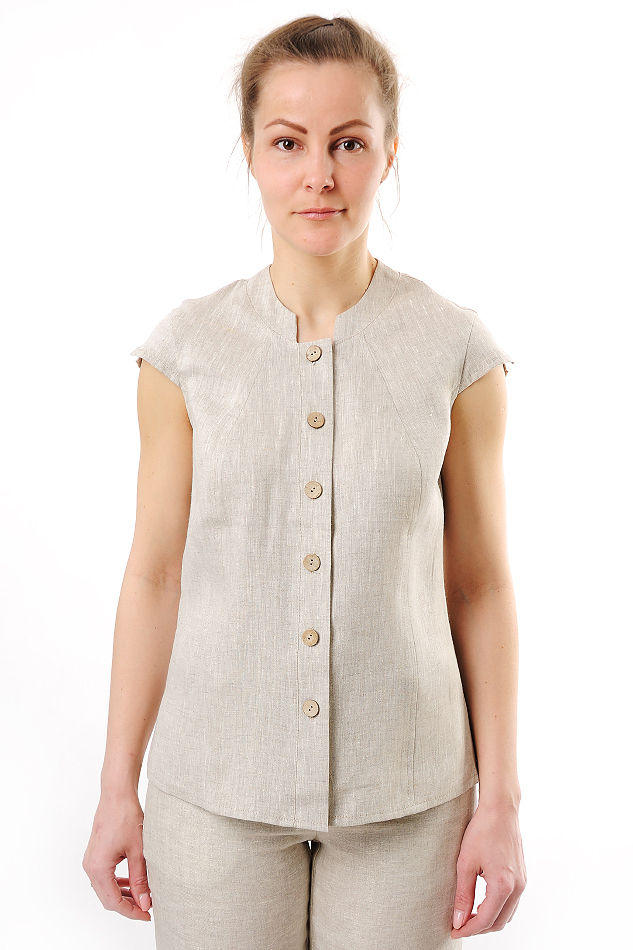 Блузка женская из льна #010