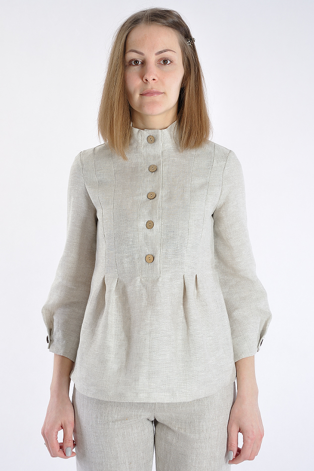 Блузка женская из льна #015