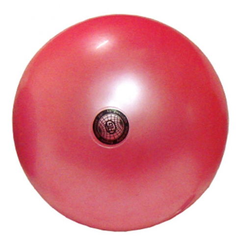 Е089Кр Мяч для художественной гимнастики, красный, силикон d 19см, профессиональный (60шт)