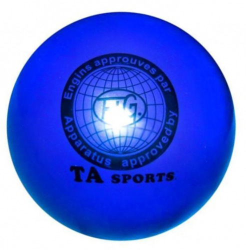 Е089ВСин Мяч синий, 15см, для художественной гимнастики, силикон, профессиональный