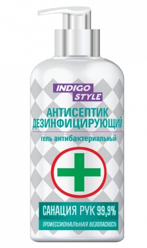 INDIGO ANTIBACTERIAL GEL Гель антибактериальный дезинфицирующий спиртовой (санация рук 99,9%) 100 мл