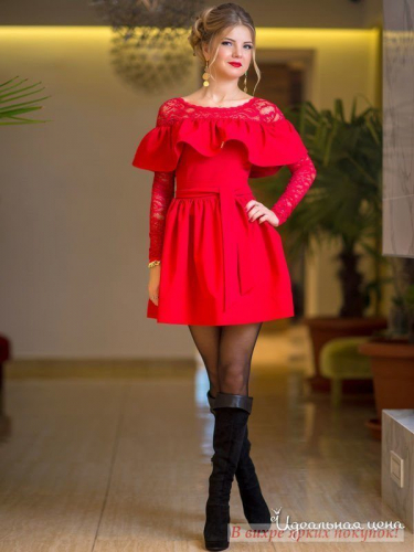 Платье Bisou 7521, Красный (40)