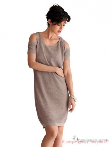 Платье Klingel 839258, серо-коричневый (34)