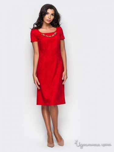 Платье Модный остров BN120071, красный (52)