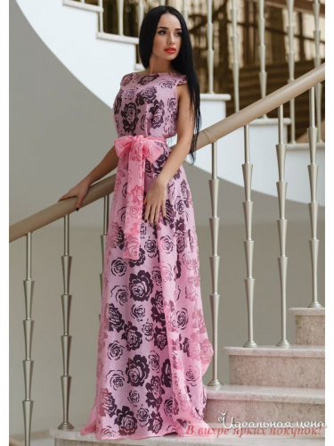 Платье Jadone Fashion БOPИCФEHM2, розовый (S)