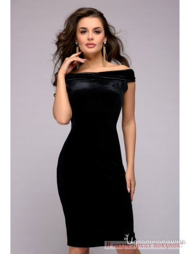 Платье 1001 DRESS DM01212BK, черный (L)