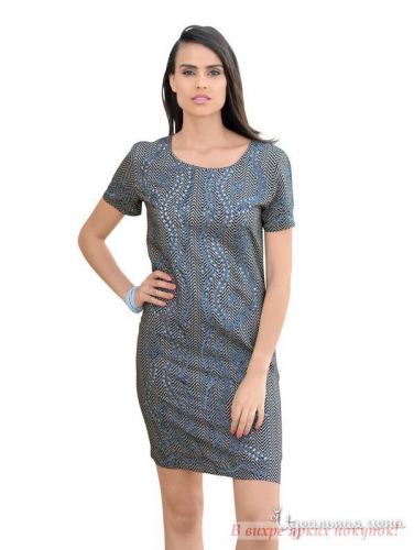 Платье Klingel 501999, серый, синий (34)