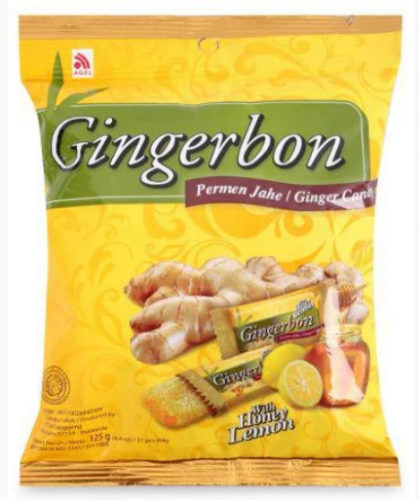 Конфеты Gingerbon имбирные с лимоном, 125гр