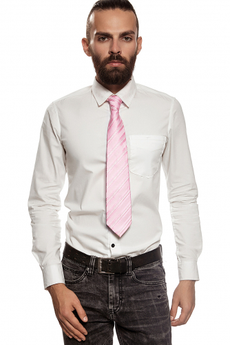 Классический галстук SIGNATURE #189177Светло-розовый, пудровый