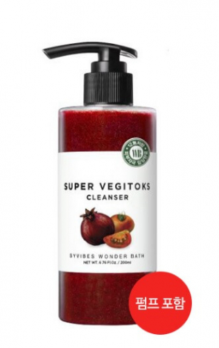 Осветляющее детокс очищение для лица Chosungah By Vibes Wonder Bath Super Vegitoks Cleanser Red 300мл