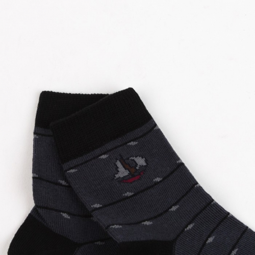 Носки детские, цвет тёмно-серый, размер 16