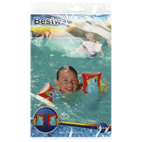 Нарукавники для плавания «Зверушки», 23 х 15 см, 3-6 лет, цвета МИКС, 32115 Bestway