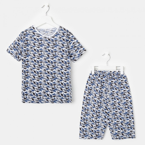 Пижама для мальчика, цвет микс, рост 110-116 см (32)
