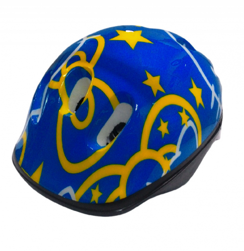 А050В-2 Шлем синий защитный с рисунком, улучшенный (20шт)