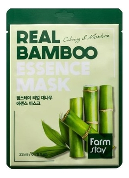 FARM STAY REAL BAMBOO ESSENCE MASK Тканевая маска для лица с экстрактом бамбука 23 мл.