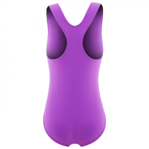 Купальник для плавания сплошной, фиолетовый, размер 28