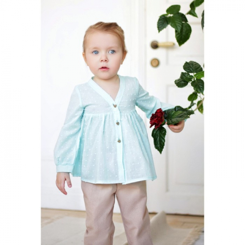 Блузка для девочки MINAKU, рост 98 см, цвет голубой