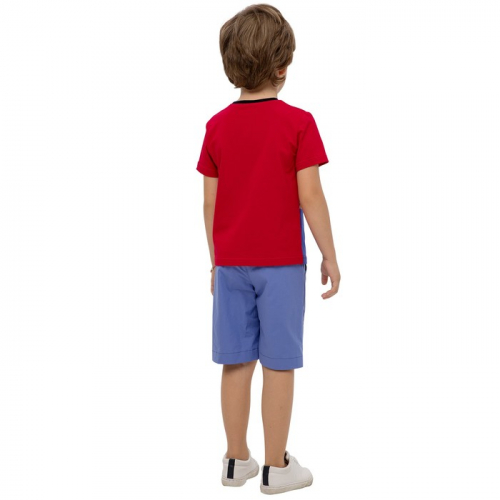 Джемпер для мальчиков, рост 98 см, цвет красно-синий