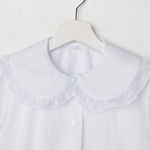 Блуза «Арина» для девочки, цвет белый, рост 128 см