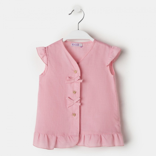 Блузка для девочки MINAKU Cotton collection: Romantic, цвет розовый, рост 92 см