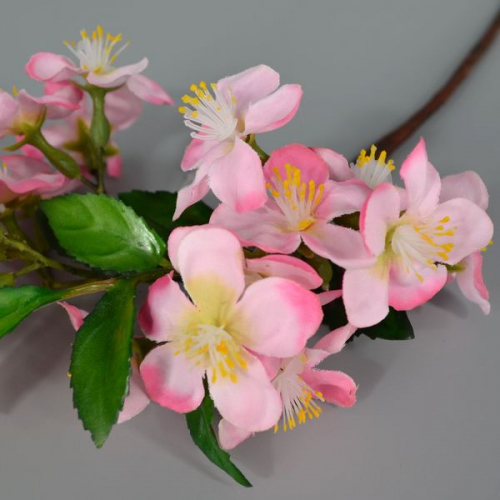 Ветка яблоневый цвет h35см розовая (1шт)